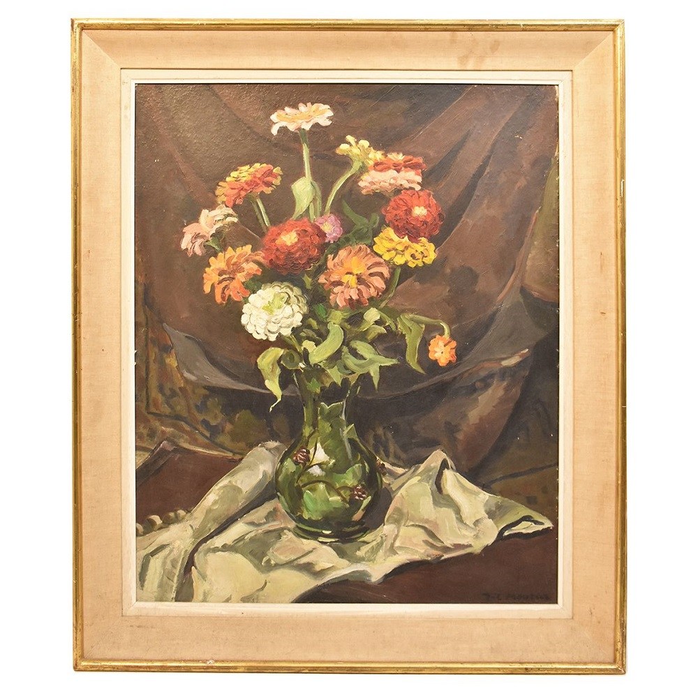 QF246 antique still life antique paintings oil painting flowers 19th century.jpg